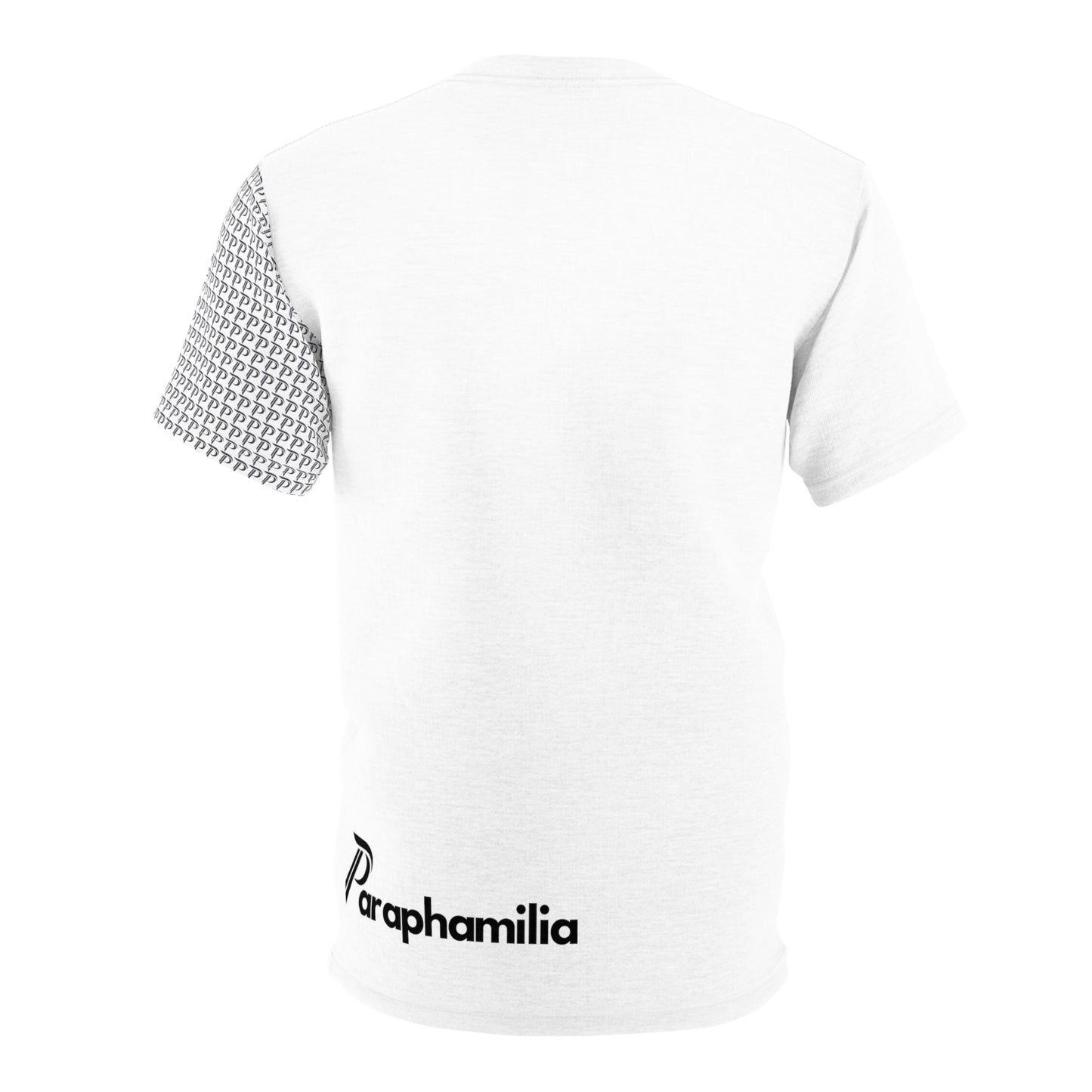 P print sleeve Tee - White/Black