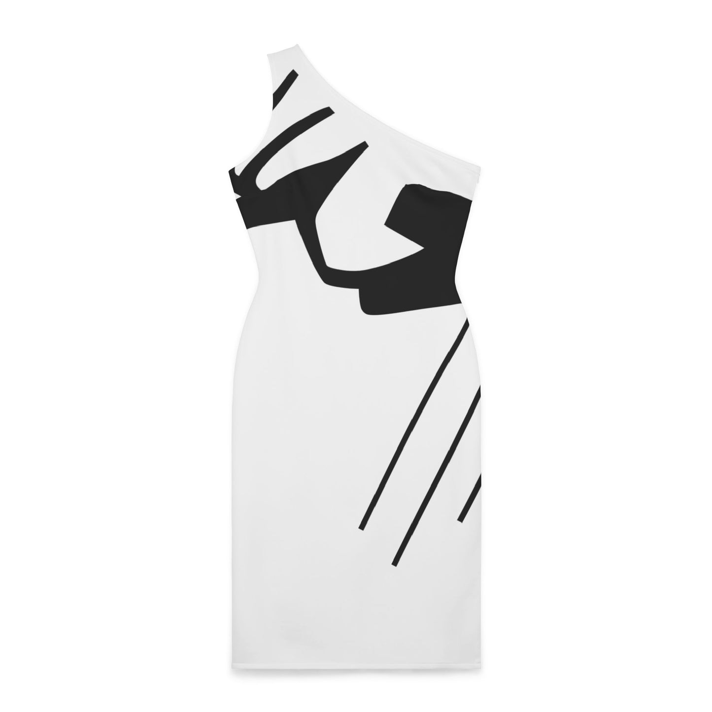 Shoulder Dress - White