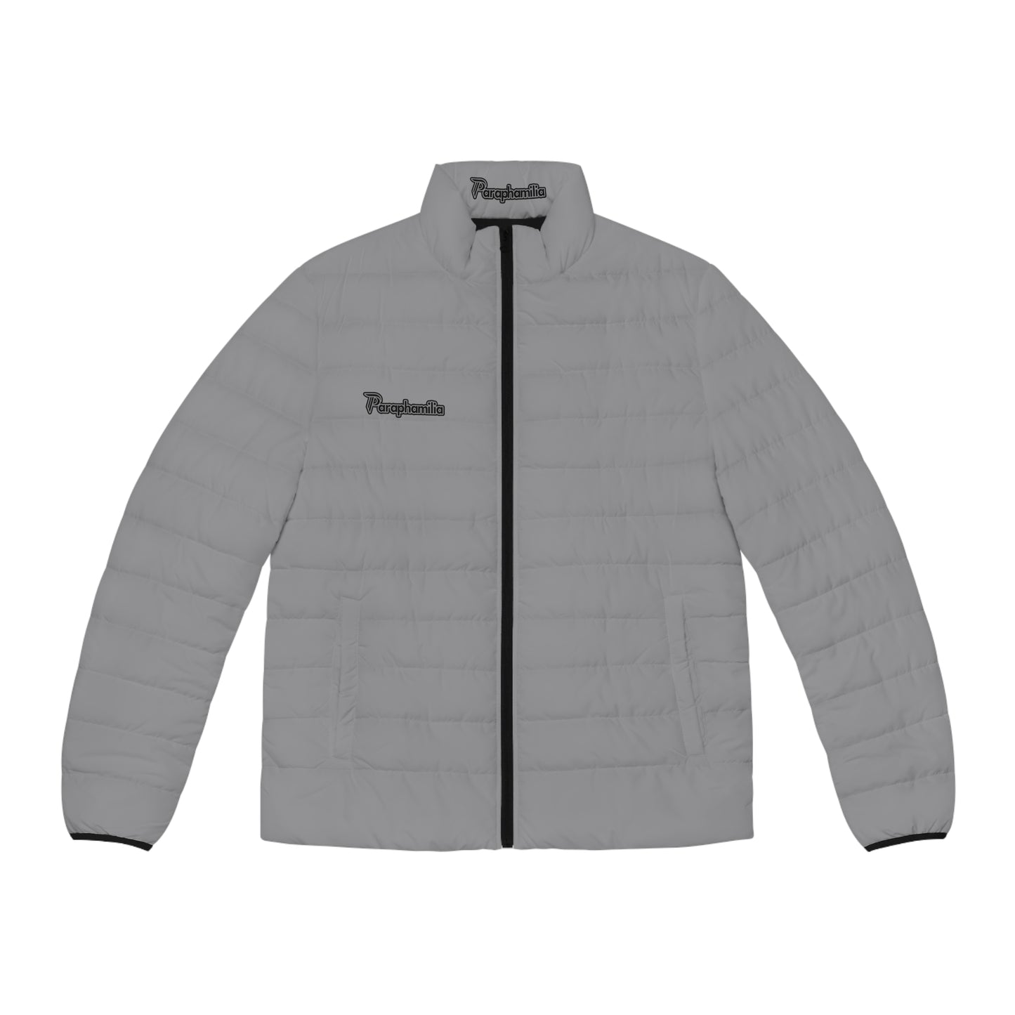 Men's Puffer Jacket - Gray/Black