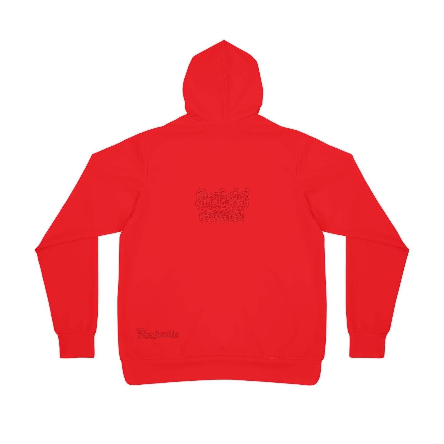 Wired Men's Athletic Hoodie - Smoke Out Collection - Red/Black