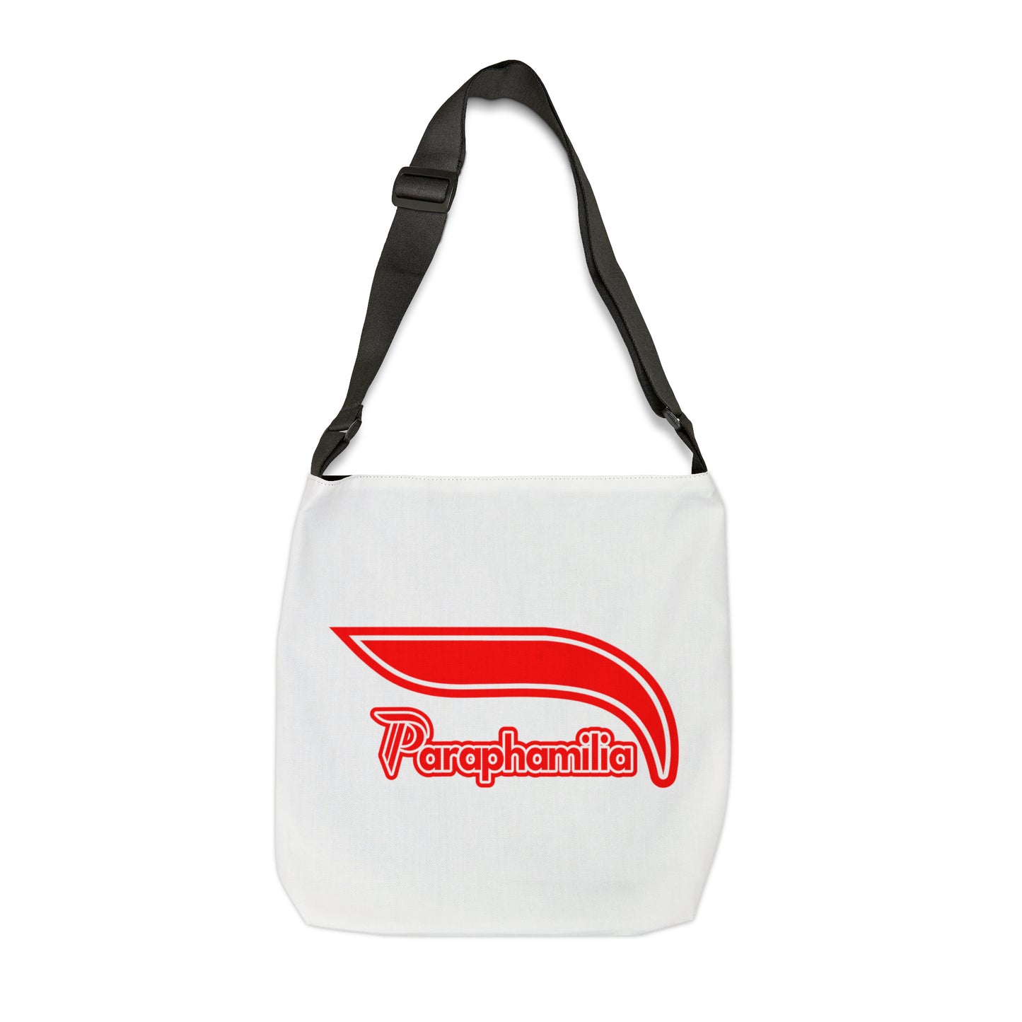 Adjustable Tote Bag - White/Red