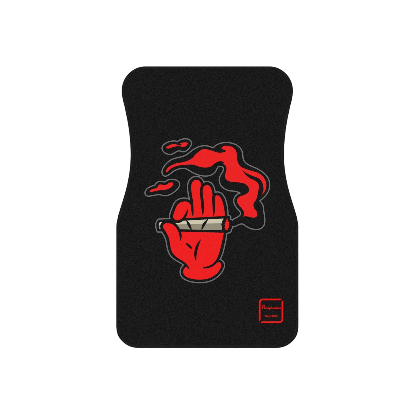 Car Mats (2x Front) Smoke Out Edition Red/Black