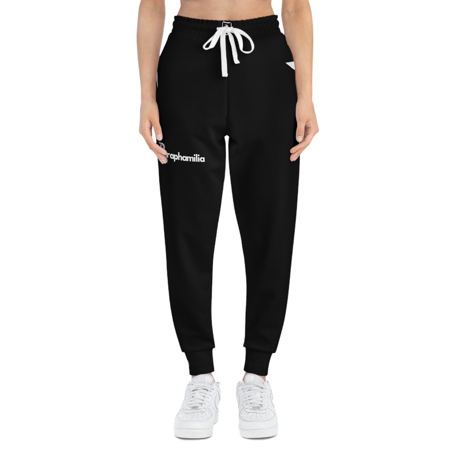 Women's Athletic Joggers Black/White