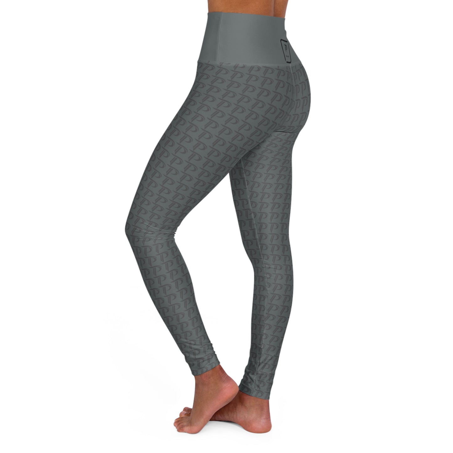 P print High Waisted Yoga Leggings