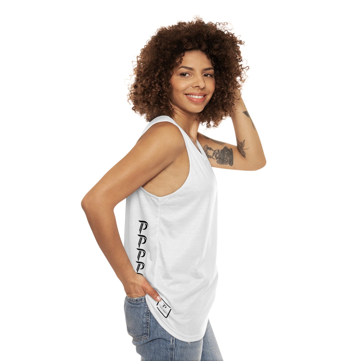 Womens Tank Top White/Black