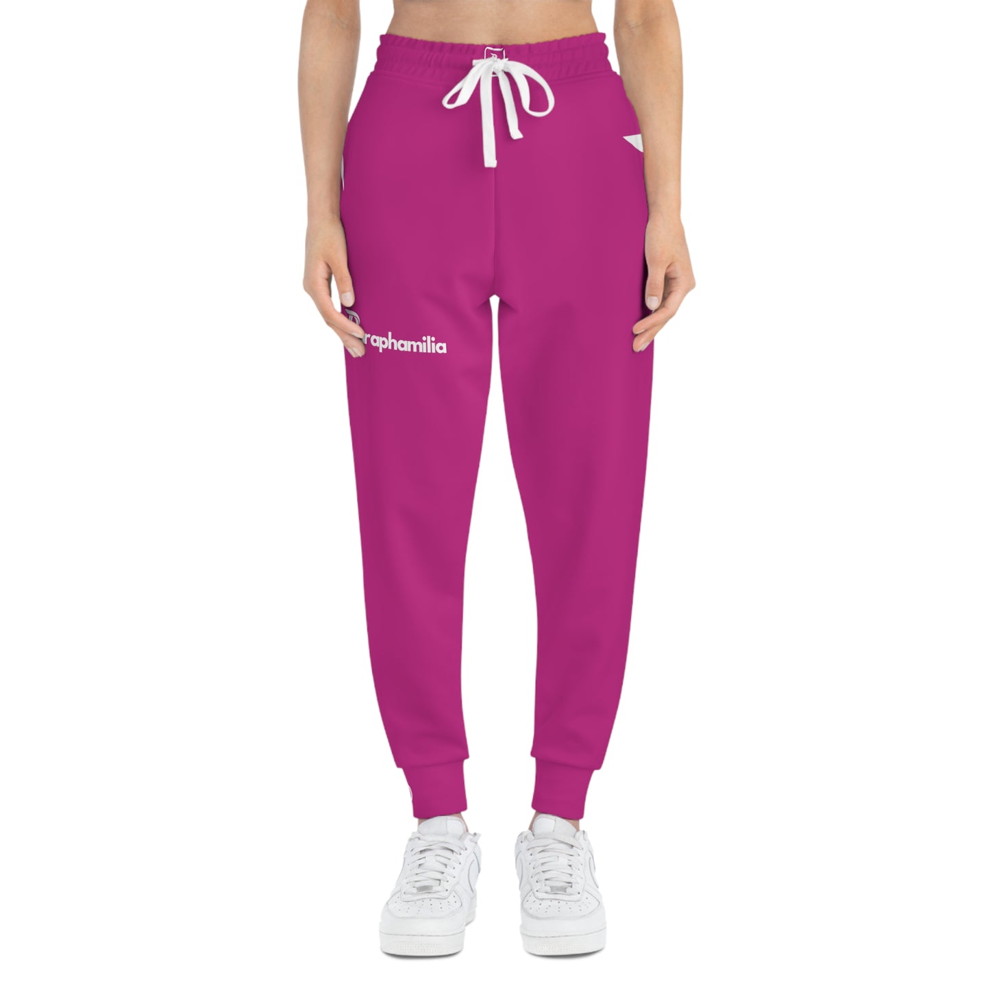 Women's Athletic Joggers Pink/White