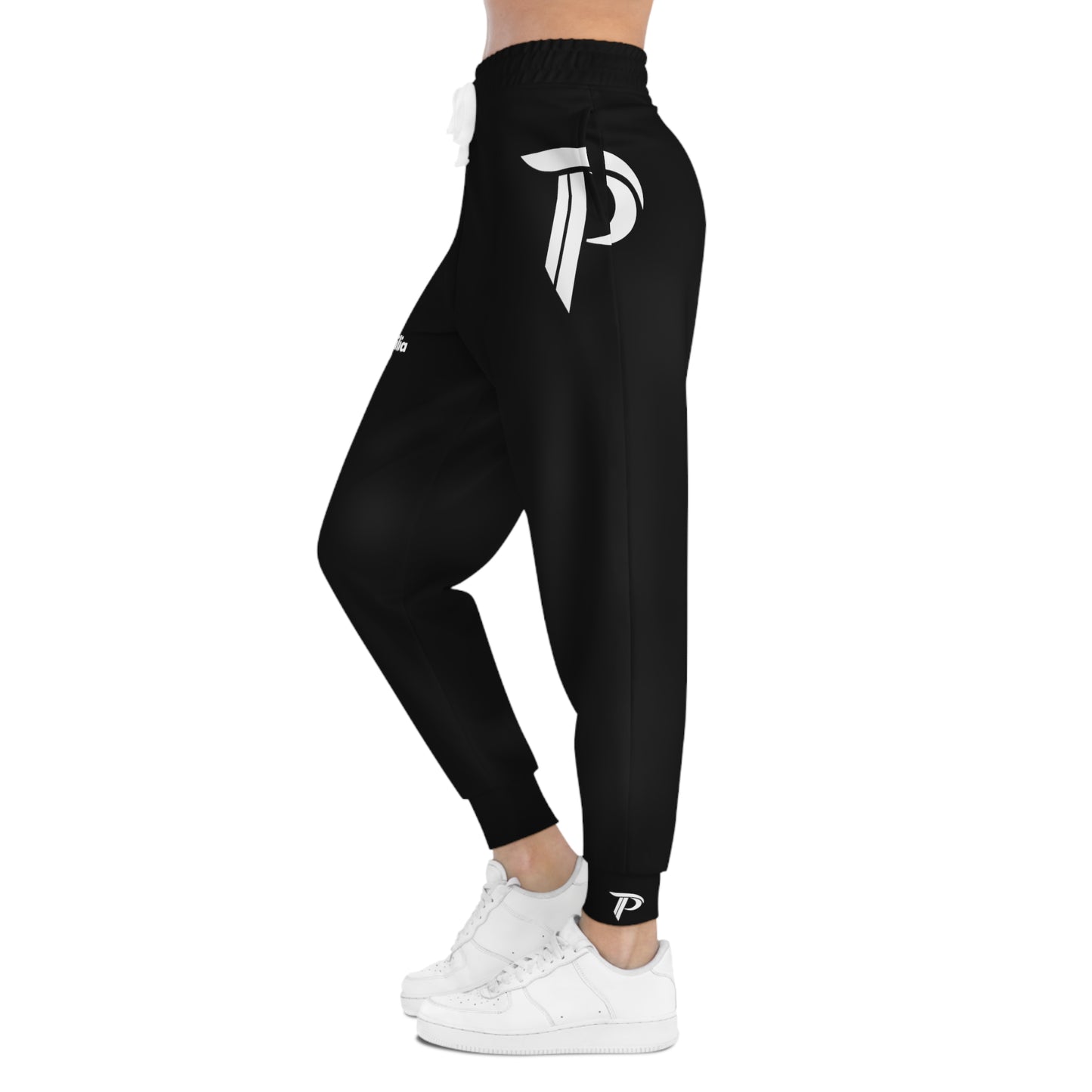 Women's Athletic Joggers Black/White