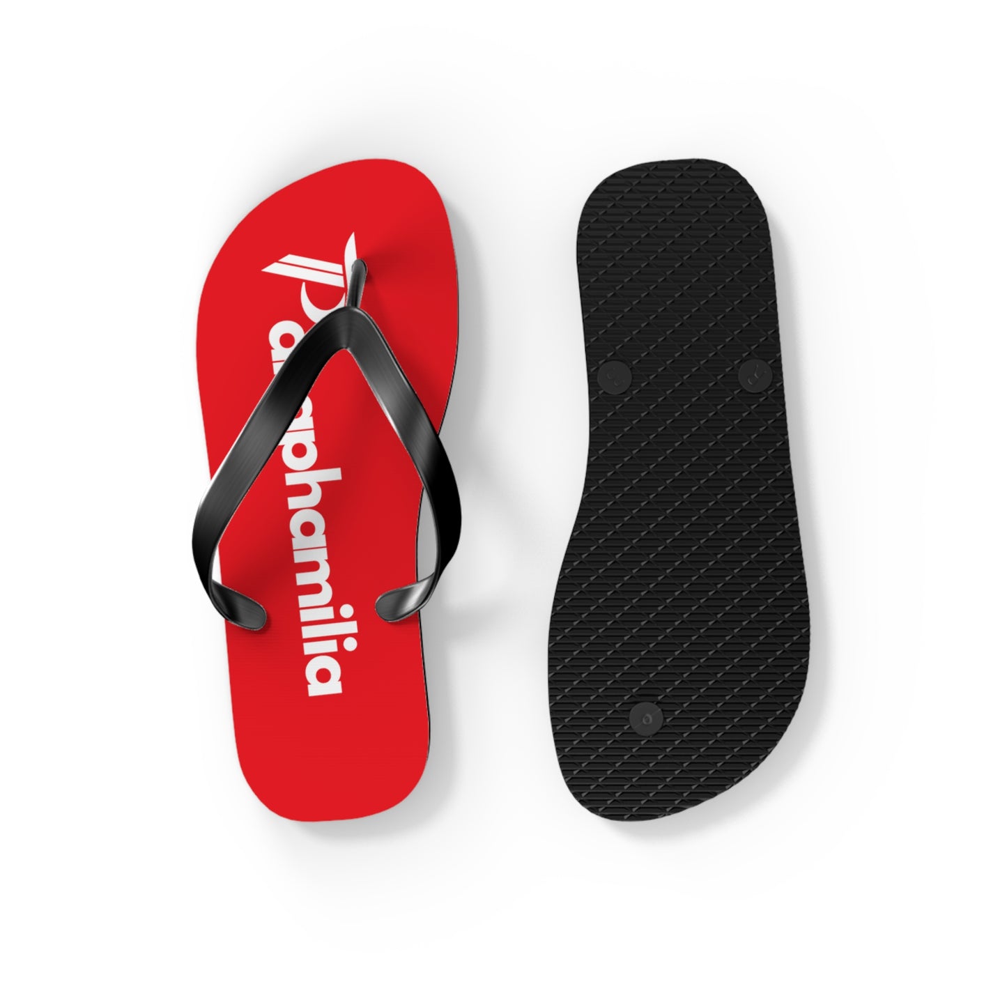 Phamilia Flops (Unisex) Red/White