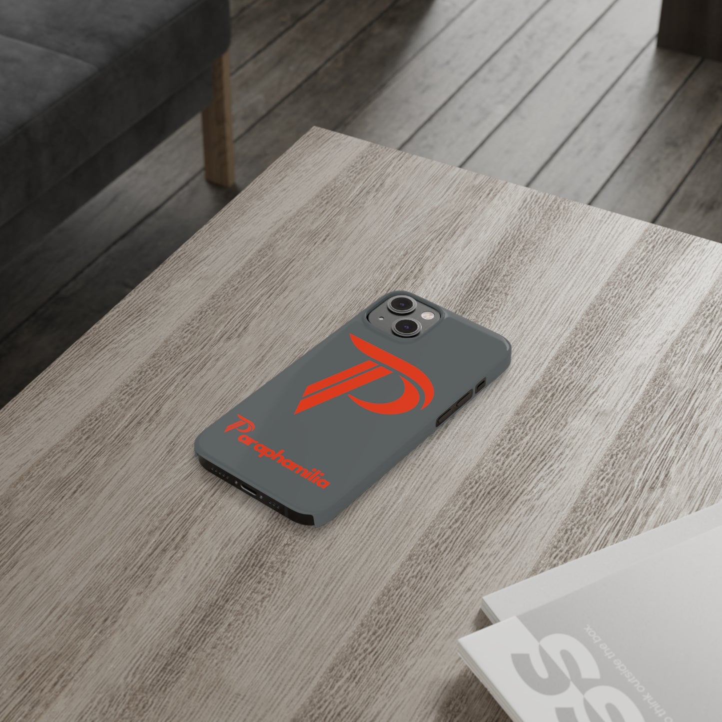 Slim Silicone iPhone Cases Gray/Res (Multiple sizes available)