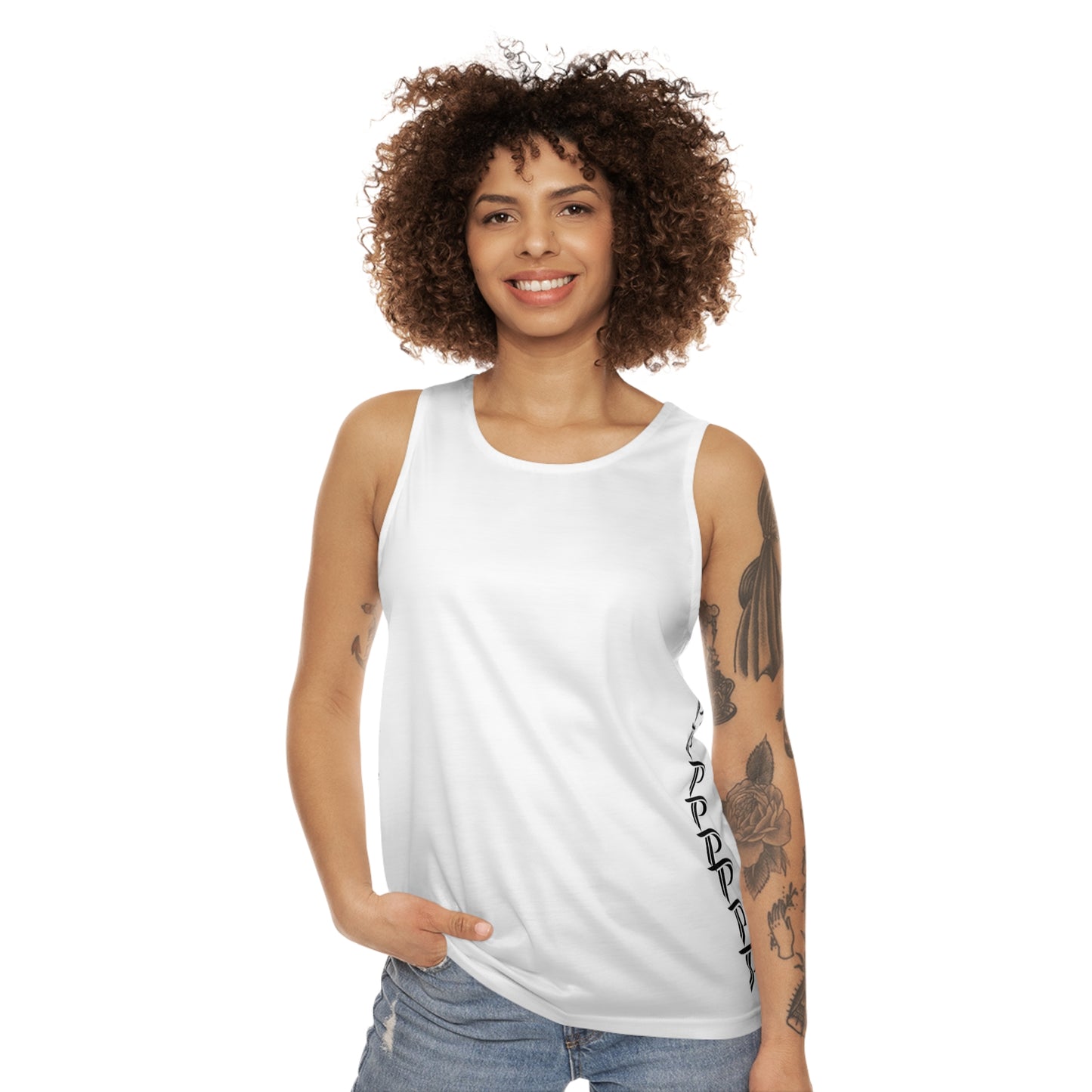 Womens Tank Top White/Black