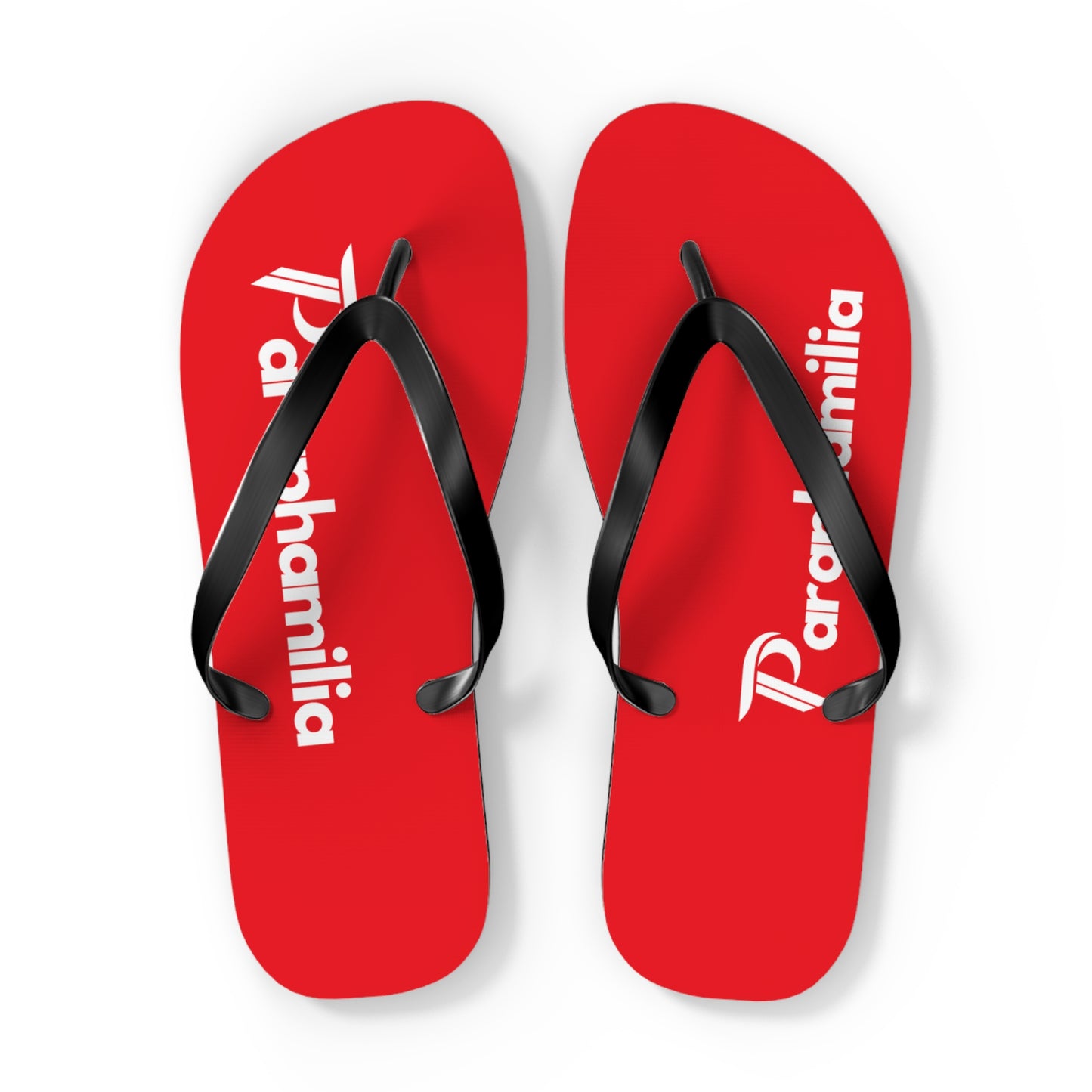 Phamilia Flops (Unisex) Red/White