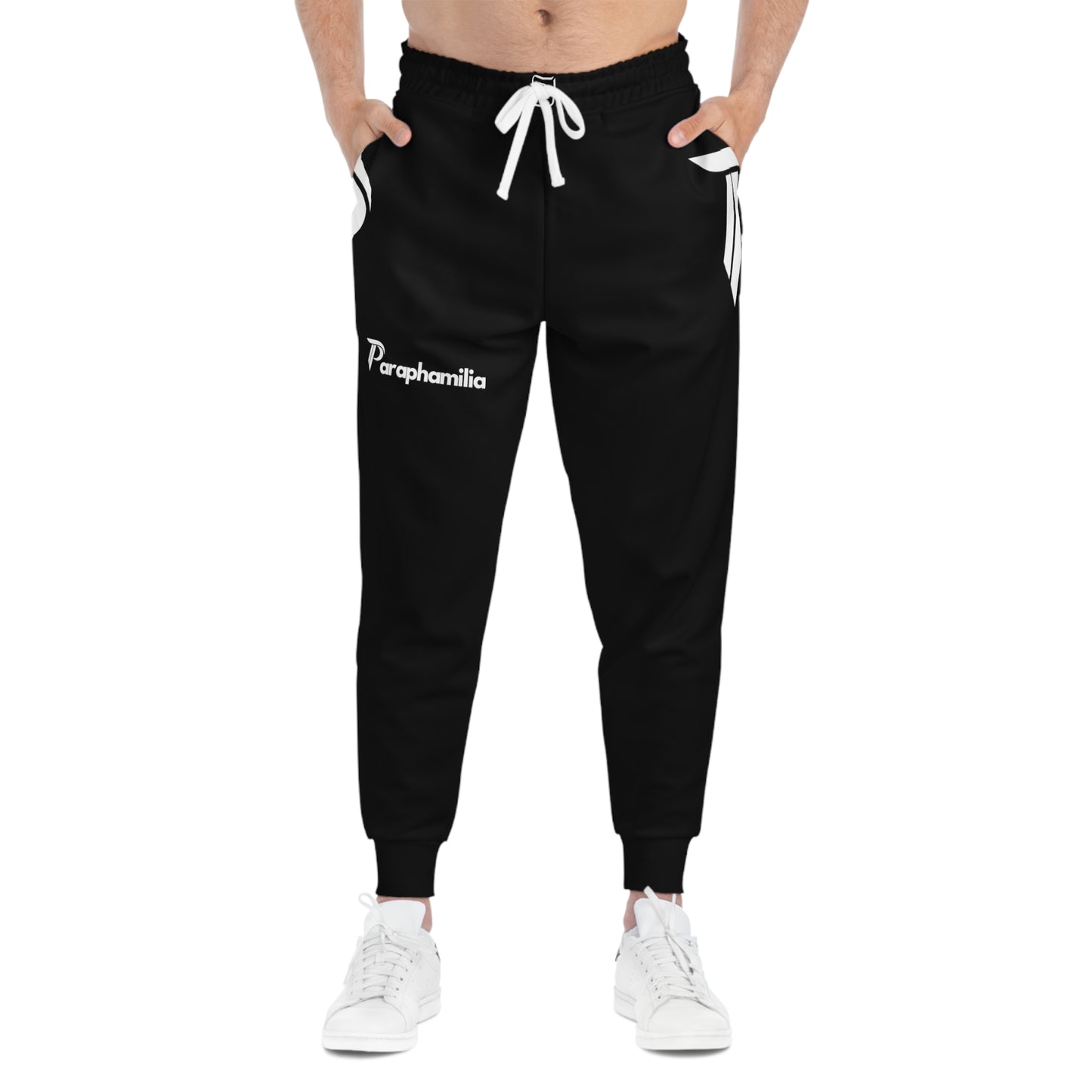 Women's Athletic Joggers Black/White